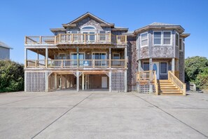 Exterior - Happy Days: 2-Min Walk Beach, Pool, Hot Tub, 7BR (Southern Shores)