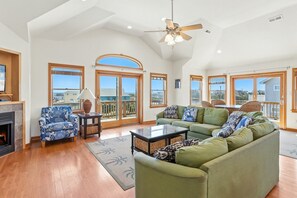 TV, DVD player, books