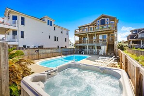 Outdoor spa tub - 6067 The Sand Pebble *Pool *Game Rm *Dog Friendly (Nags Head)