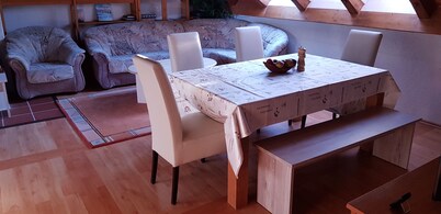 Apartment mit Balkon und Sauna