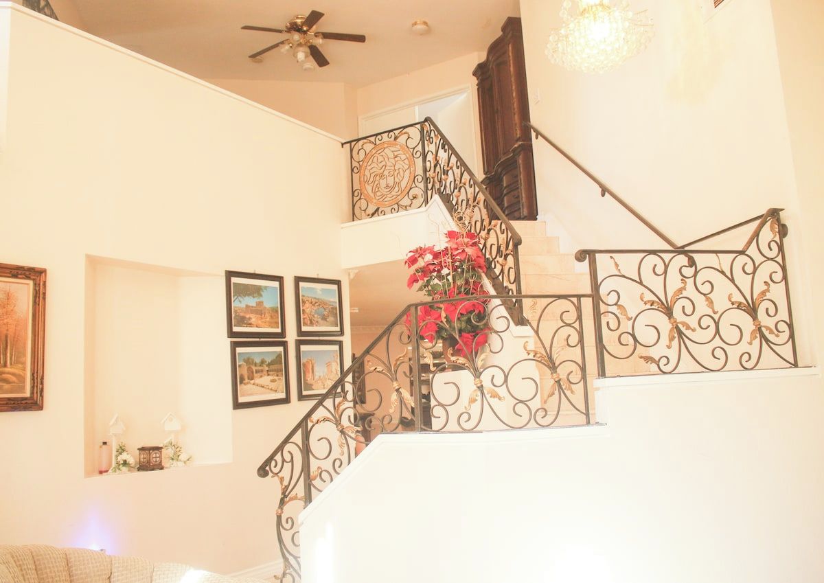 Beautiful accented staircase 