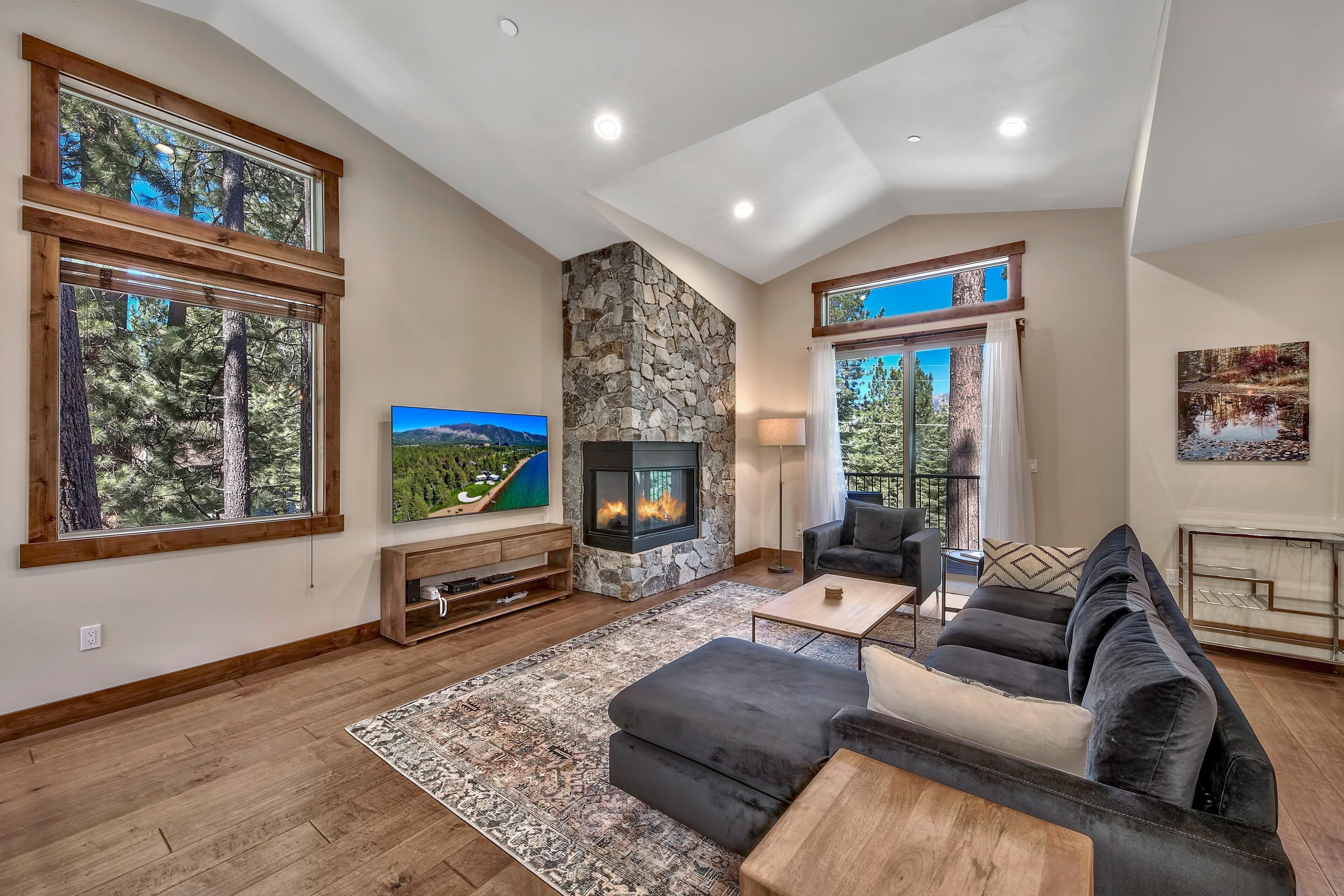 Smart TV, fireplace, foosball, offices