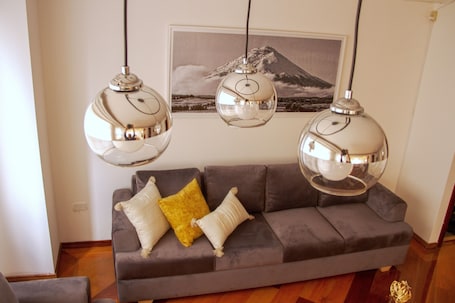 Living area. NICE APARTMENT, CLOSE TO EVERYTHING.