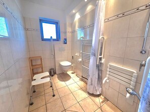 Shower, hair dryer