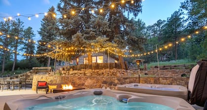 Pikes Peak Stone Cottage | Hot Tub & Game Room