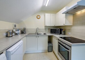 Fridge, oven, stovetop, dishwasher