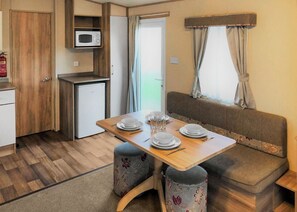 Interior - Comfortable caravan with one double and two twin. (Mablethorpe, Skegness)