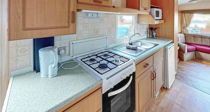 Comfortable caravan with one double and two twin.