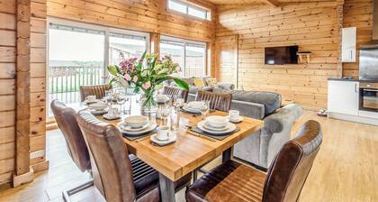 Luxurious and contemporary Finnish log lodge.