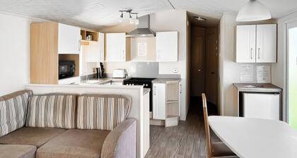 Standard caravan with one double and two twin.