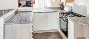 Standard caravan with one double and two twin.