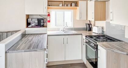 Standard caravan with one double and two twin.