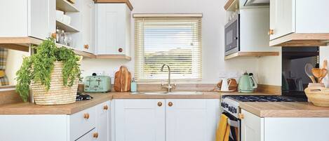 Fridge, oven, stovetop, toaster