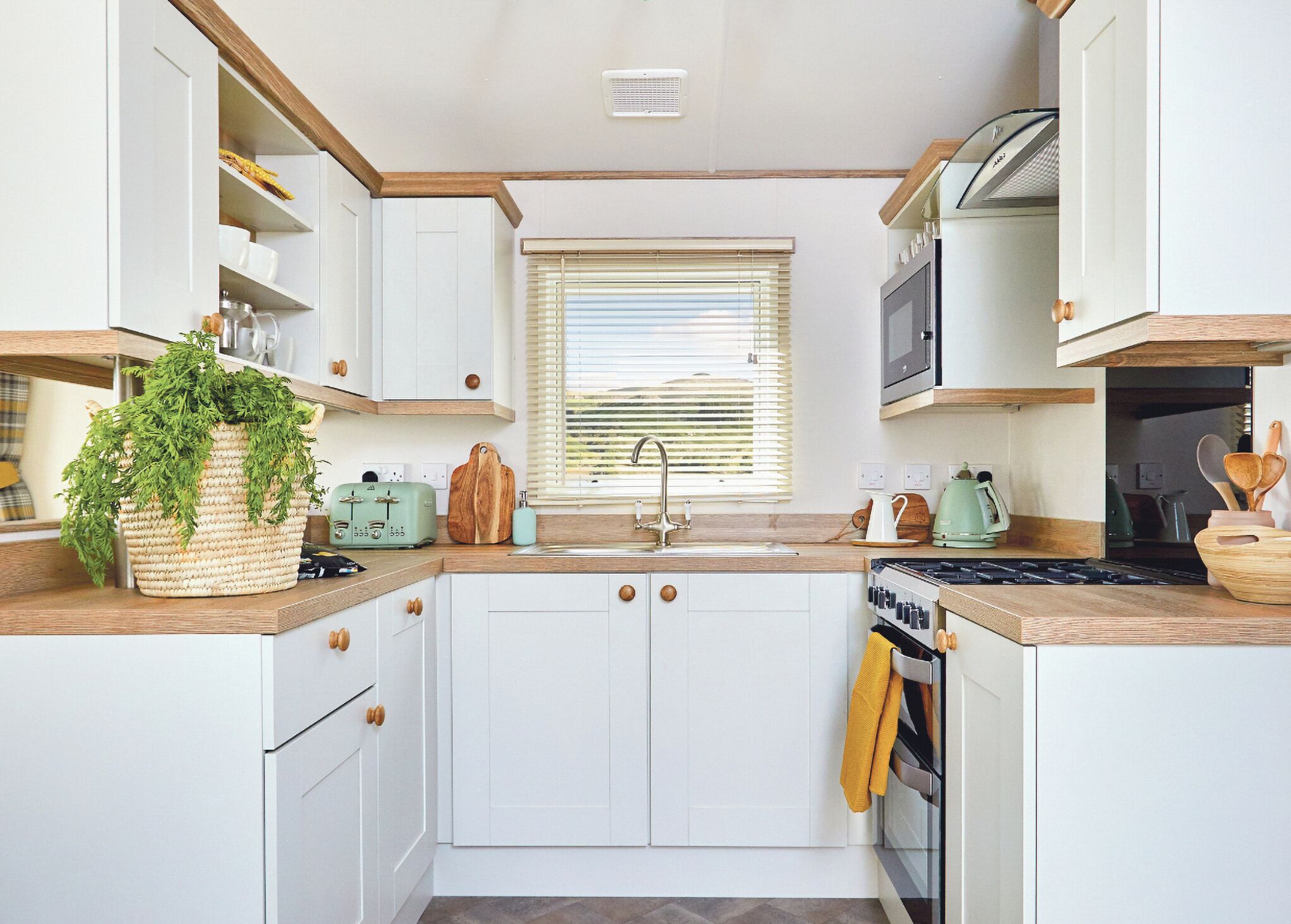 Fridge, oven, stovetop, toaster