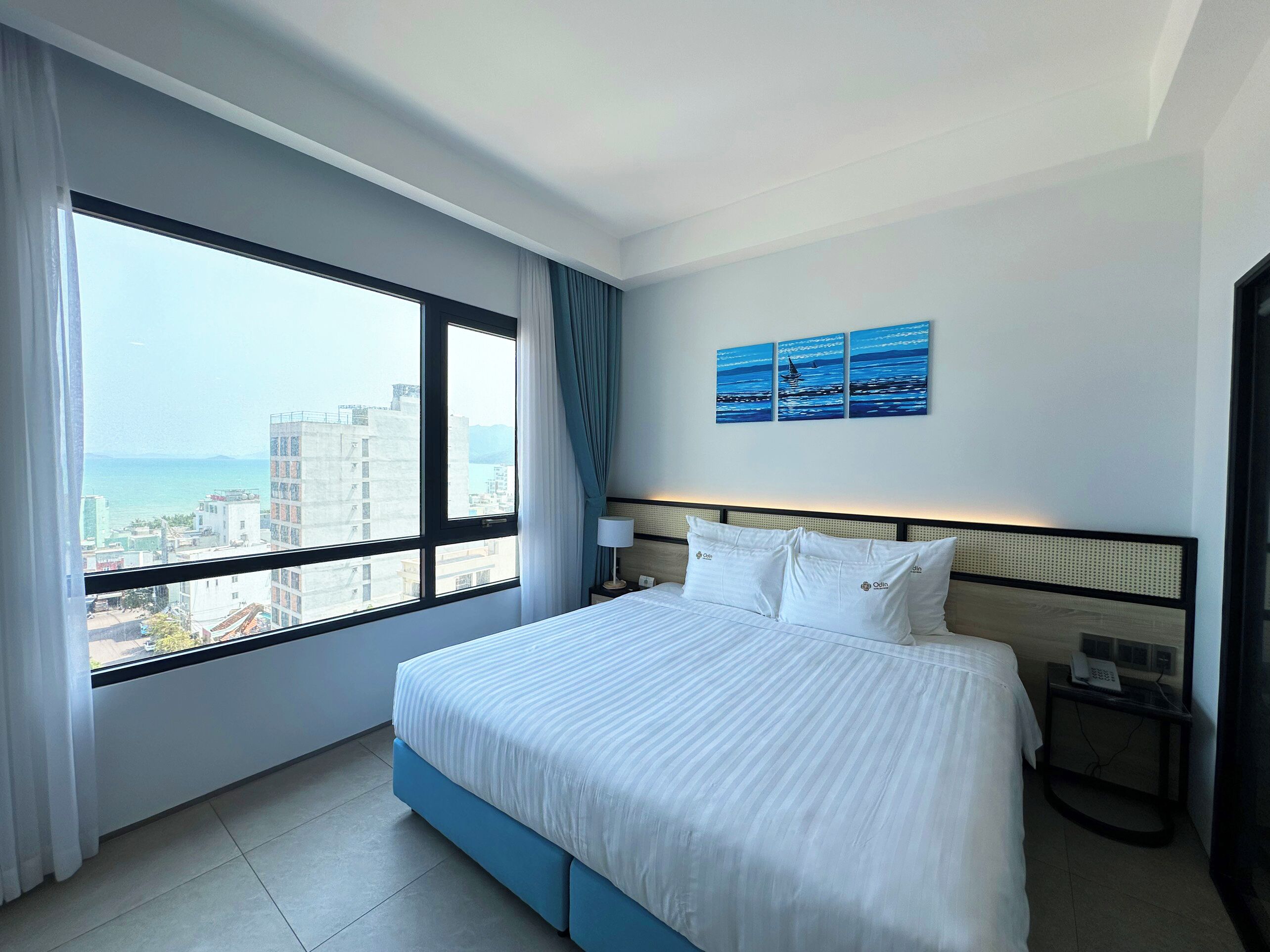 디럭스 더블룸 또는 트윈룸, 바다 전망 | 고급 침구, 무료 미니바 품목, 객실 내 금고, 책상