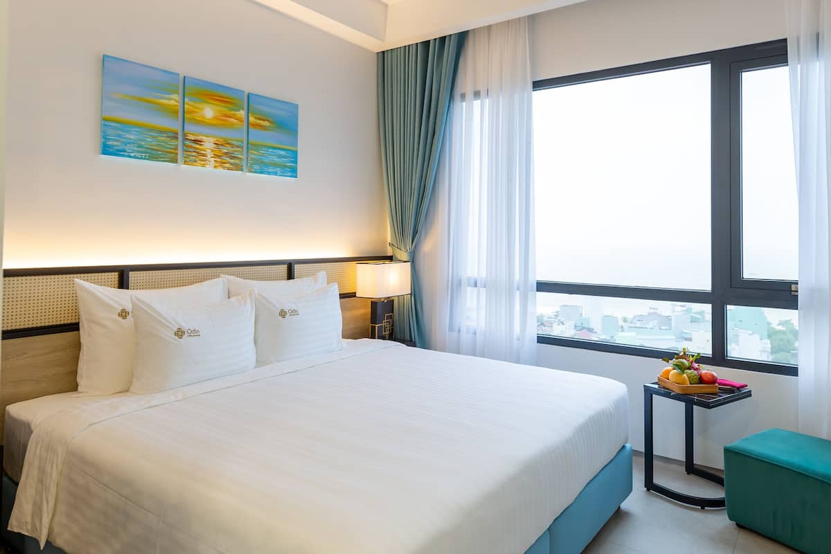 1 habitación y ropa de cama de alta calidad