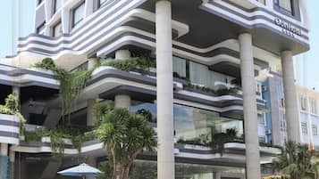 Majoituspaikan julkisivu