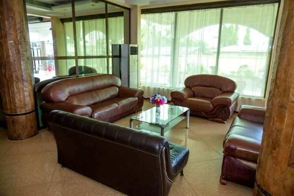 Sitteområde i lobbyen