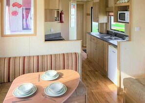 Interior - Comfortable caravan with one double and one twin. (Ingoldmells, Nr Skegness)