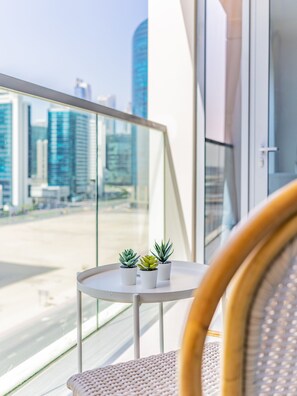 Comfort-Apartment, 1 Schlafzimmer | Blick vom Balkon