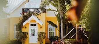 Lake and Pool Front-Grand Cayman's Award-Winning Shangri-La B&B-Cayman Palm Room