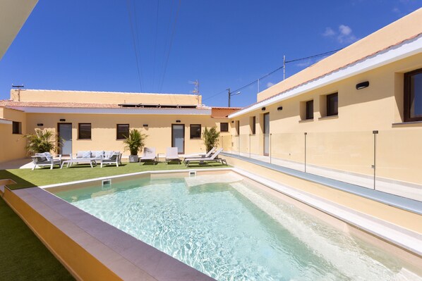 Una piscina climatizada