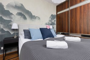 Departamento, 1 habitación, balcón | 1 habitación y ropa de cama 