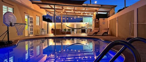 Una piscina riscaldata