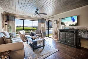 Smart TV, DVD player, books