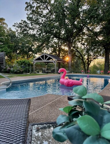 Gorgeous golf course view from the Signature Hole #12 at Colonial Country Club.