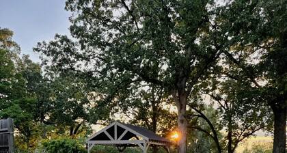 Gorgeous golf course view from the Signature Hole #12 at Colonial Country Club.