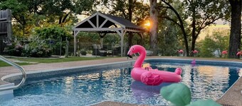 Gorgeous golf course view from the Signature Hole #12 at Colonial Country Club.