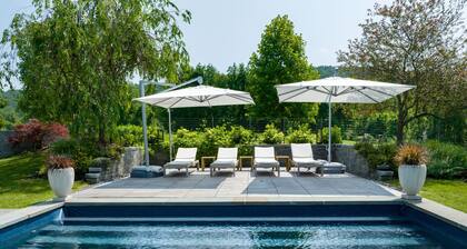 3 bedroom house with a heated pool