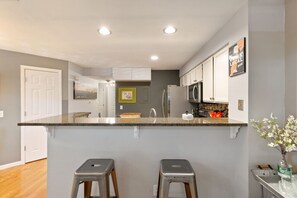 Fridge, microwave, oven, stovetop - The Glendale Gem | Walk to Shops & Trail (Denver)