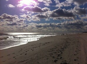 Vlak bij het strand