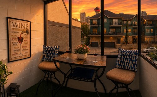 Downtown Condo Near Stampede and BMO with Parking