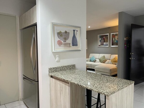 Apartment | Private kitchen | Fridge, microwave, dishwasher