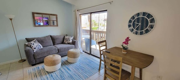 Apartment, Multiple Beds, Pool Access | Living area | 40-inch TV with cable channels - Tiki Condo 261 (South Padre Island)