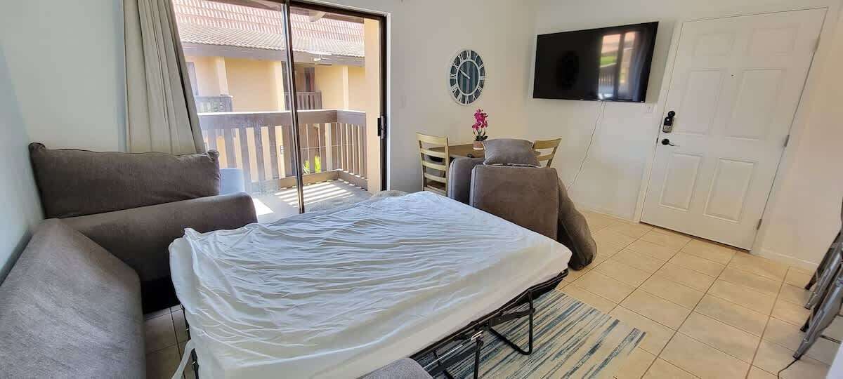 Huoneisto, useita sänkyjä, pääsy uima-altaalle | 1 makuuhuone, ilmainen Wi-Fi, vuodevaatteet