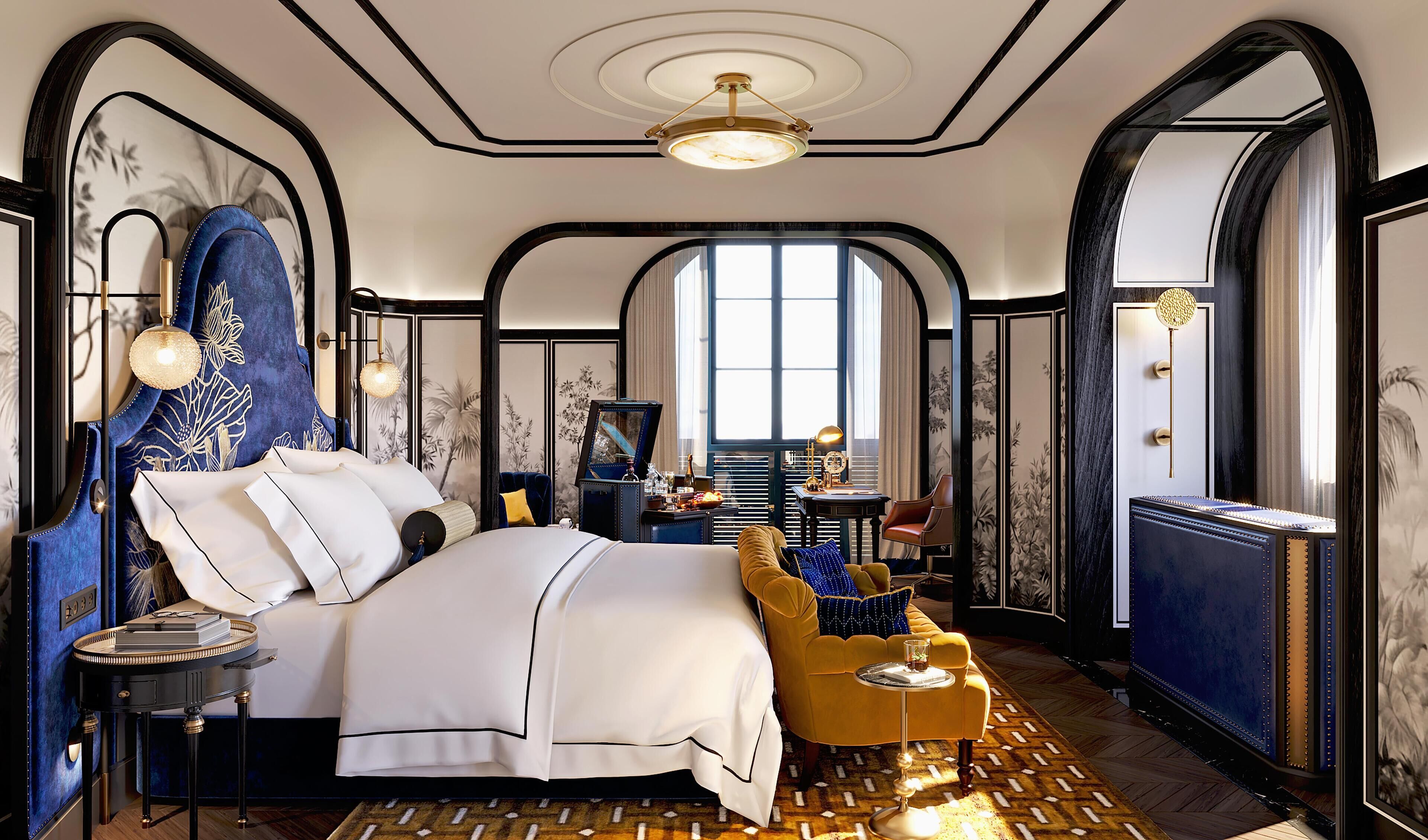 Suíte, 1 cama King | Cofres nos quartos, escrivaninha, espaço de trabalho para notebook