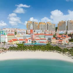 On the beach, free beach cabanas, sun loungers, beach umbrellas