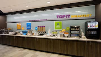 Free daily buffet breakfast