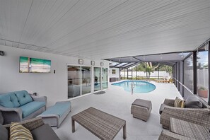 Piscine extérieure, piscine chauffée