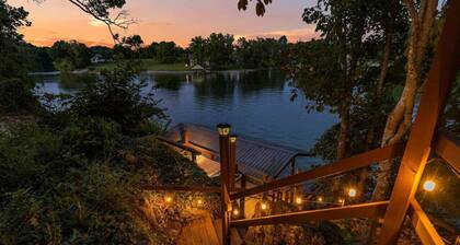 Lakefront Getaway on Boone Lake – Sleeps 8+ • Hot Tub • Dock • Fire Pit • Kayaks