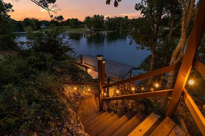 Relaxing Lakefront Retreat w/ Hot Tub & Dock