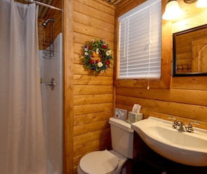 Towels, soap, shampoo, toilet paper