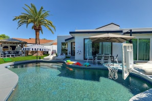 A heated pool