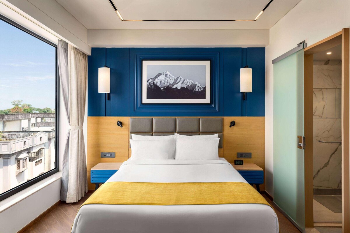 Egyptian cotton sheets, premium bedding, minibar, in-room safe