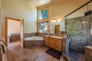 Hair dryer, towels - The Restful Rose ~ Fireside Vibes + AC Comfort (Shaver Lake)
