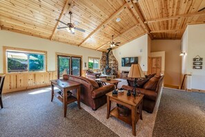 Fernseher, Kamin, Arbeitsbereiche